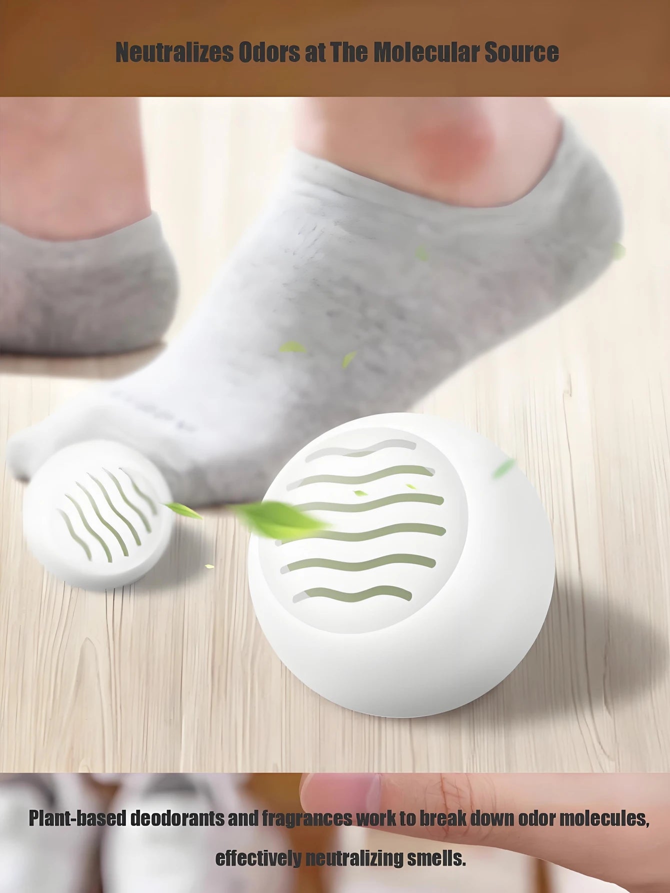 6/18 PCS Shoe Deodorizer Balls Reusable Solid Scented Odor Eliminator for Sneakers Closet Drawer Effective