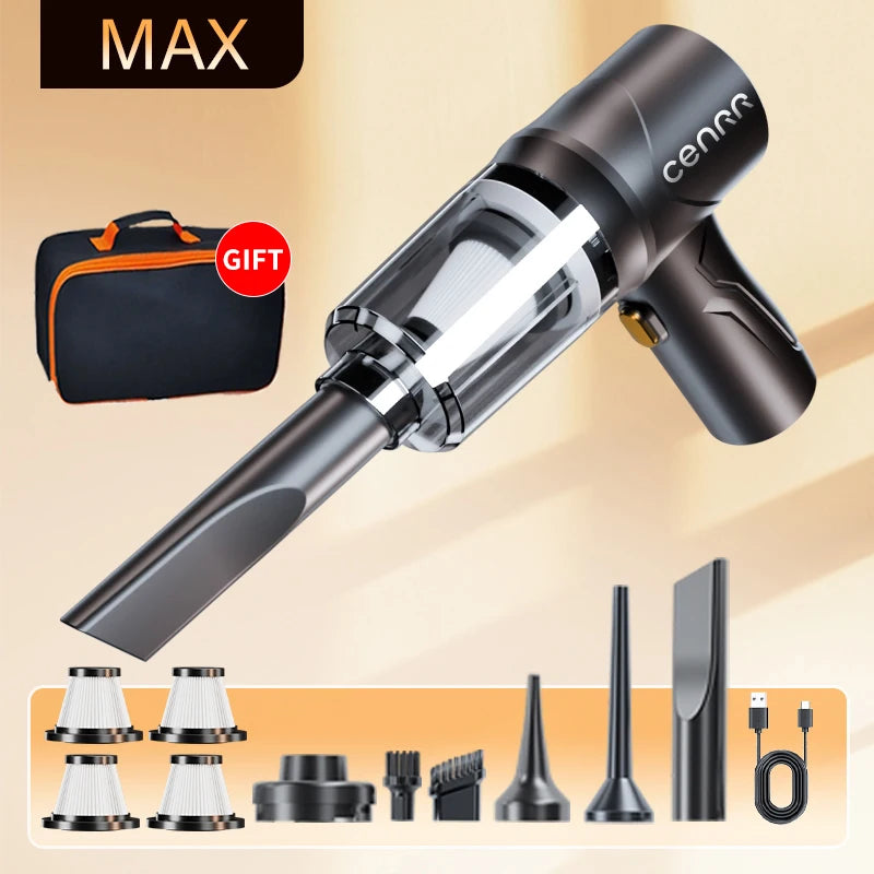 CENRR Car Vacuum Cleaner 895000PA Cordless Powerful Wireless Cleaner Cleaning Machine HandHeld Portable Vacuum Cleaner fo Car