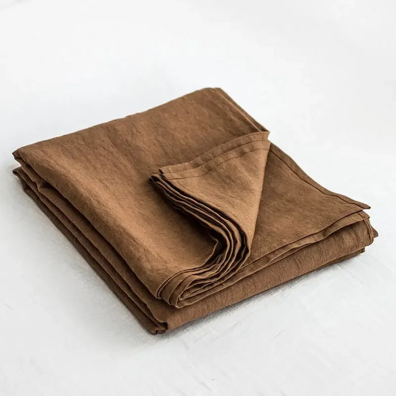 100% French Washed Pure Linen Sheets, Breathable and Cooling Bed Sheets, Soft Durable for Hot Sleepers Anti-Tear Line Flax Sheet