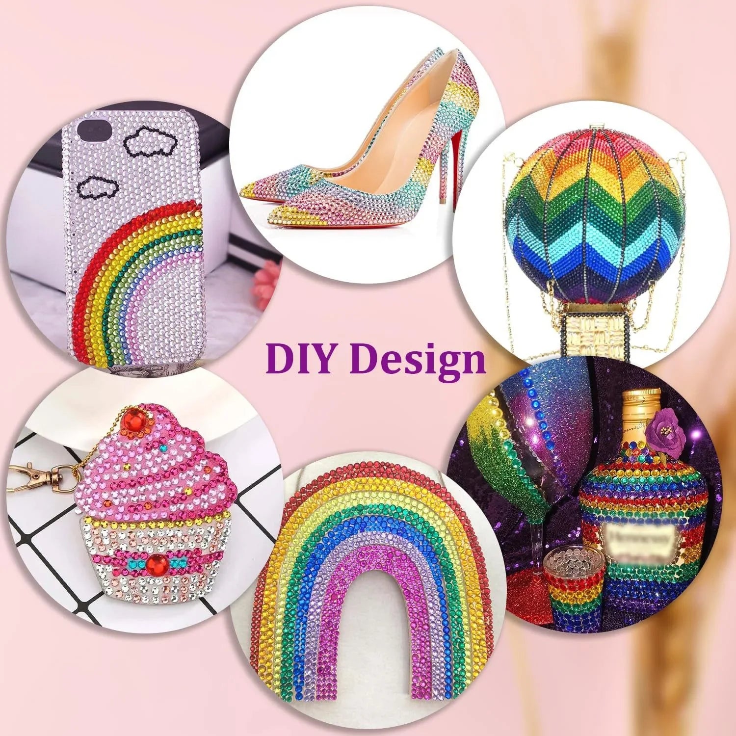 Resin Rhinestones for Crafting Mixed-Color 3mm Bedazzling Crystal DIY Crafts Clothing Tumblers Shoes Fabric Nail Art Colorful