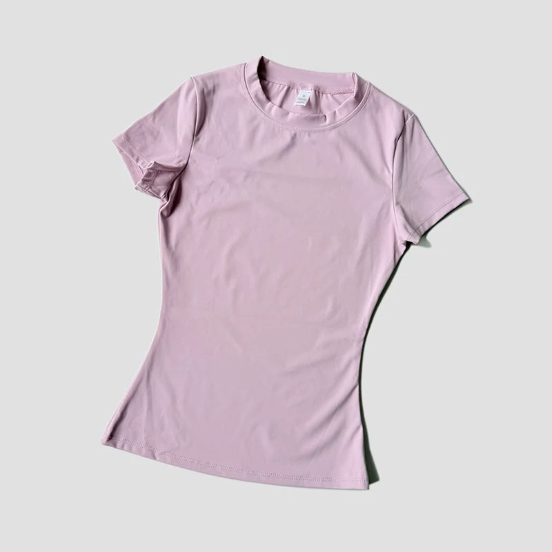 Women Yoga Top Seamless Sport T Shirts Fitness Clothes Short Sleeve Yoga Shirt Gym Top Running Active Wear