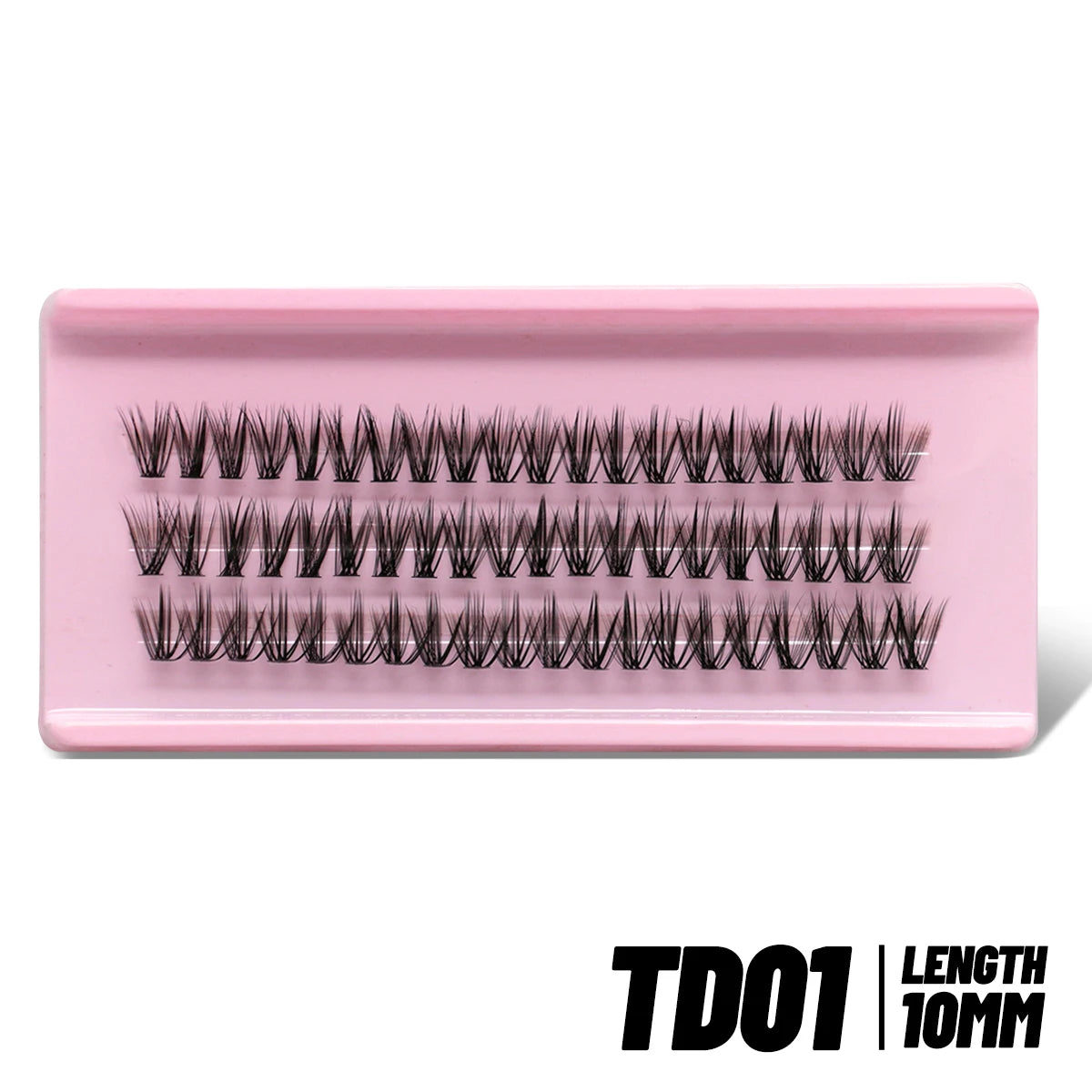 GROINNEYA Manga Lash Clusters Fluffy Lash Clusters Mixed Tray With Spikes and Bottoms Thick Eyelash Clusters Eyelash Extensions