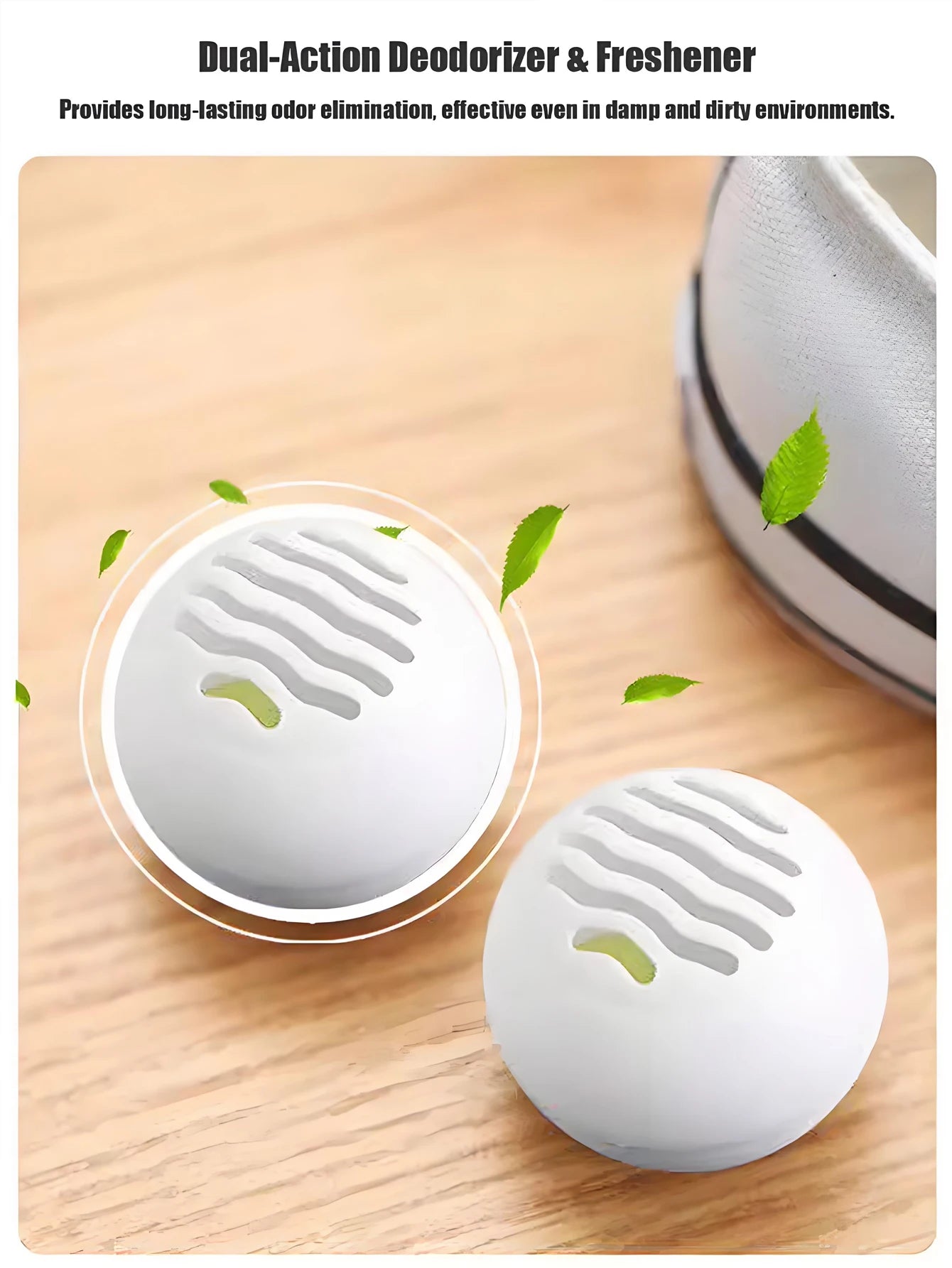 6/18 PCS Shoe Deodorizer Balls Reusable Solid Scented Odor Eliminator for Sneakers Closet Drawer Effective
