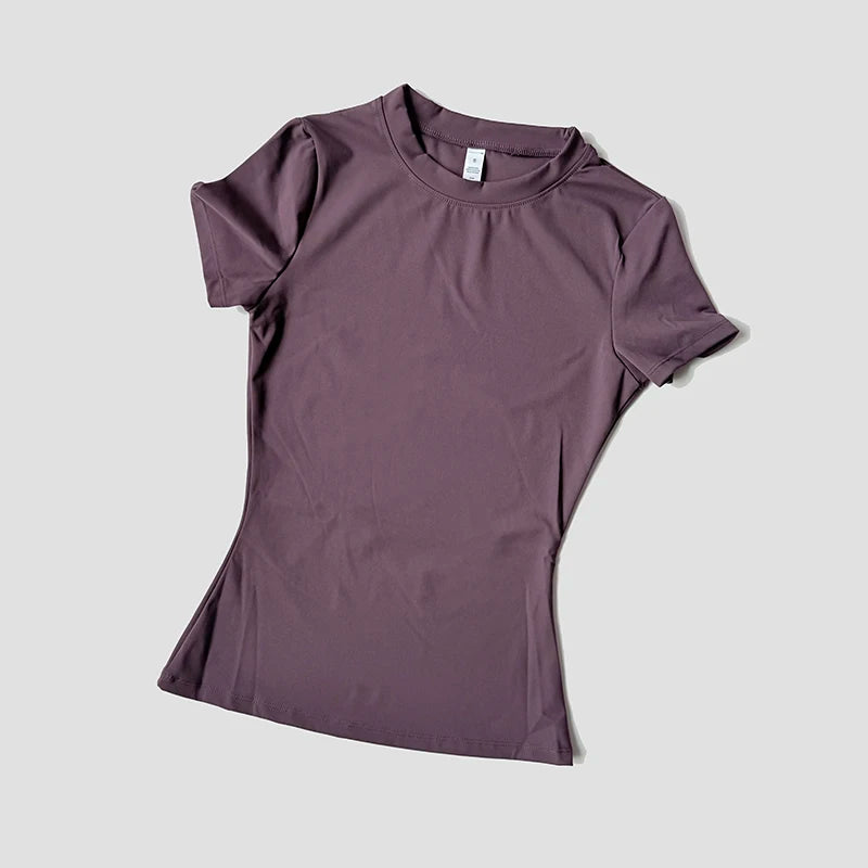 Women Yoga Top Seamless Sport T Shirts Fitness Clothes Short Sleeve Yoga Shirt Gym Top Running  Active Wear