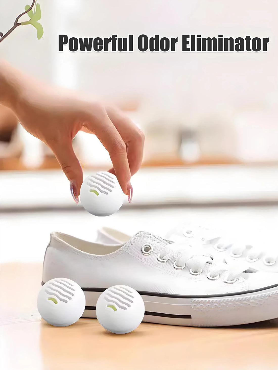 6/18 PCS Shoe Deodorizer Balls Reusable Solid Scented Odor Eliminator for Sneakers Closet Drawer Effective