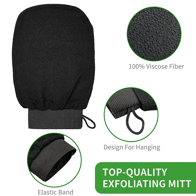 【AD】Moroccan Hammam Bath Scrub Glove Exfoliating Body Facial Tan Massage Glove Exfoliator Glove Random Color Bath Shower Wash