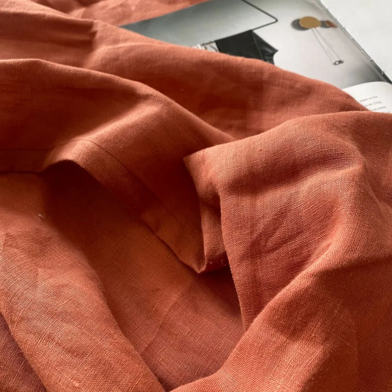 100% French Washed Pure Linen Sheets, Breathable and Cooling Bed Sheets, Soft Durable for Hot Sleepers Anti-Tear Line Flax Sheet