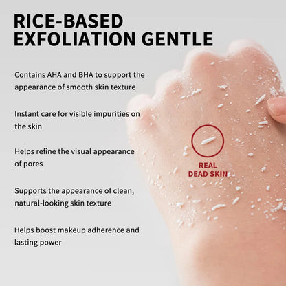 Rice Peeling Ampoule Soft Exfoliating Face and Body Scrub Dead Skin Cells Blackhead Remover for All Skin Types  korean skin care