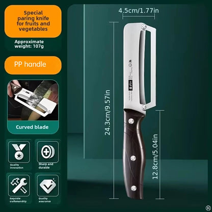 1pcs Stainless steel peeler with wooden handle for peeling and slicing fruits and vegetables | Durable and smooth operation