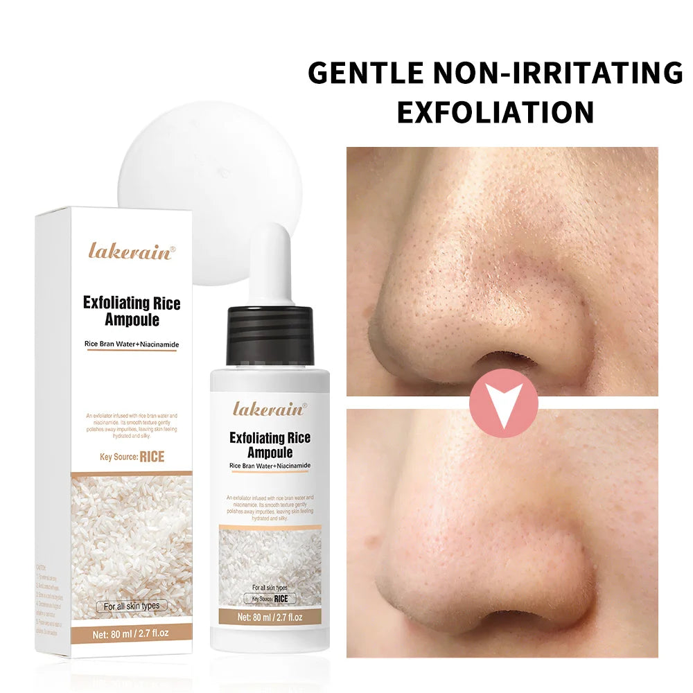 Rice Peeling Ampoule Soft Exfoliating Face and Body Scrub Dead Skin Cells Blackhead Remover for All Skin Types  korean skin care