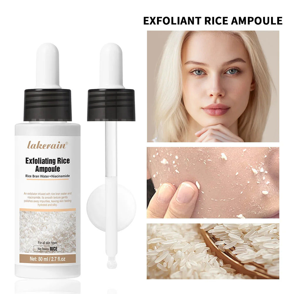 Rice Peeling Ampoule Soft Exfoliating Face and Body Scrub Dead Skin Cells Blackhead Remover for All Skin Types  korean skin care