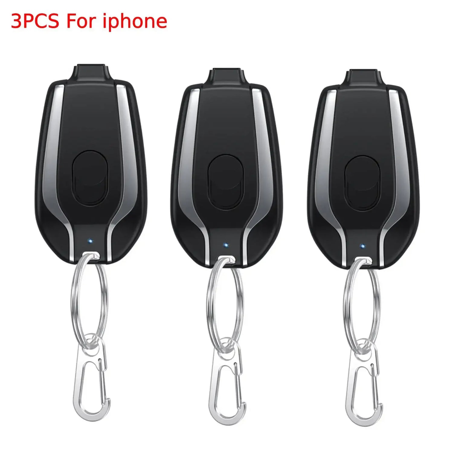 3-1PCS Mini Battery Pack Fast Charging Backup Power Bank Android Portable Charger Keychain Charger With Type-C Ultra-Compact