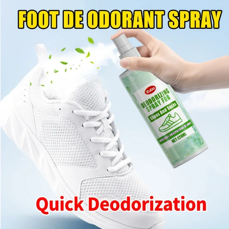Multifunctional Shoe &amp; Sock Deodorant Spray: Eliminates Odors in Restrooms/Kitchens/Car Interiors, Shoe Cabinet Care