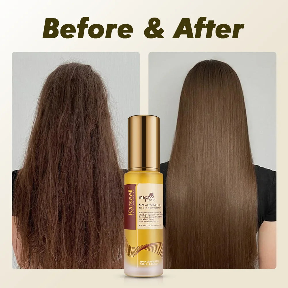 Karseell 50ml Moroccan Argan Oil 50ml 1.69 fl.oz for Hair Healing Cold Pressed Weightless Hair Serum for Dry Damaged Hair