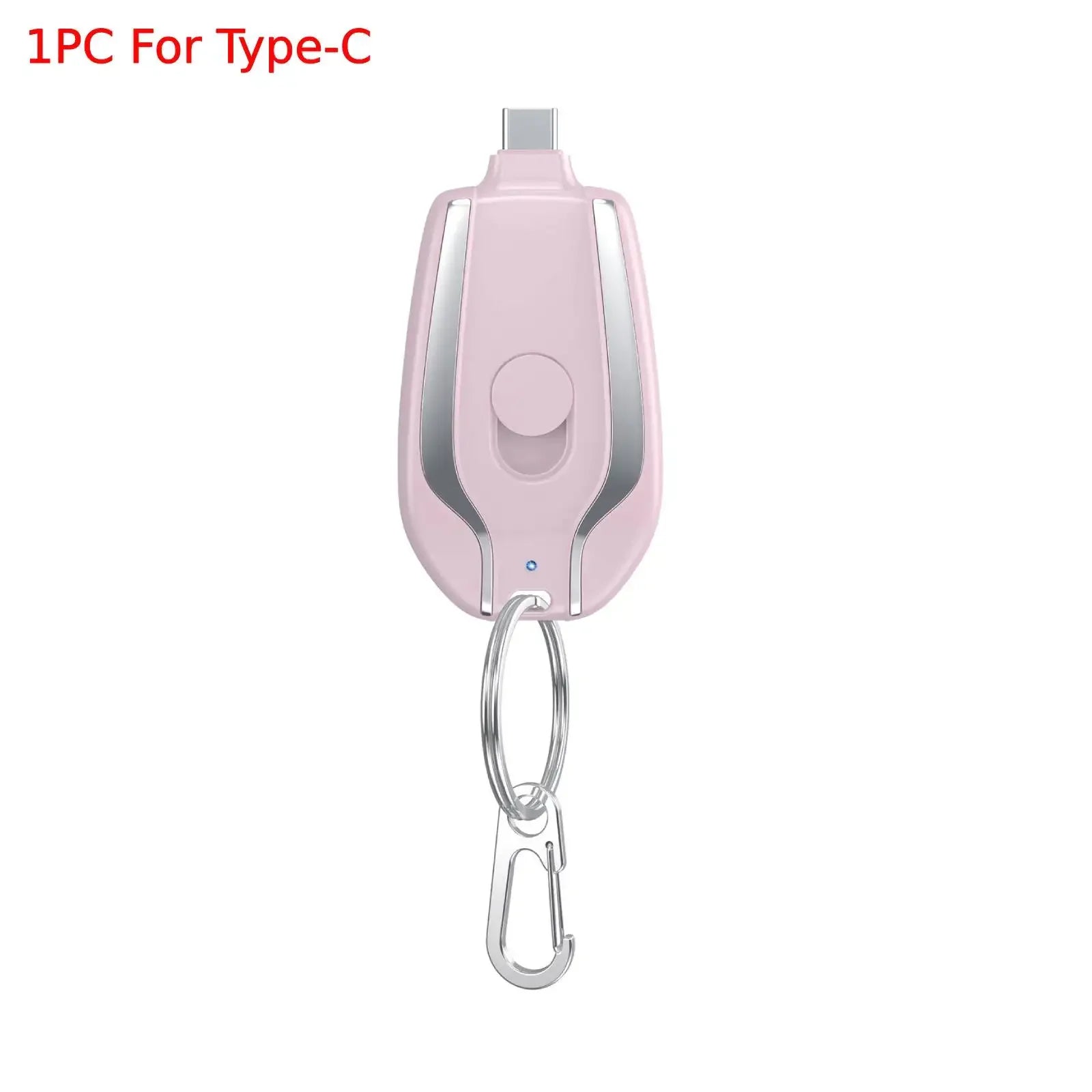 3-1PCS Mini Battery Pack Fast Charging Backup Power Bank Android Portable Charger Keychain Charger With Type-C Ultra-Compact